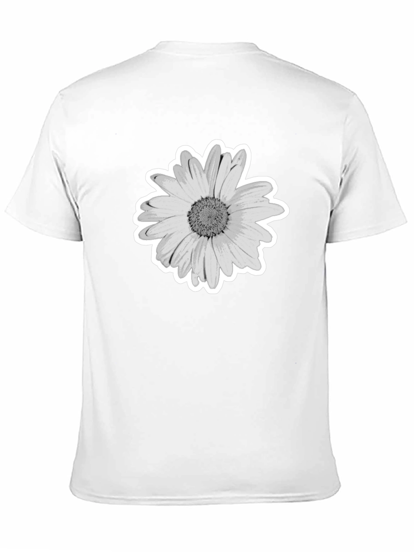 Daisy Graphic Print Black T-Shirt
