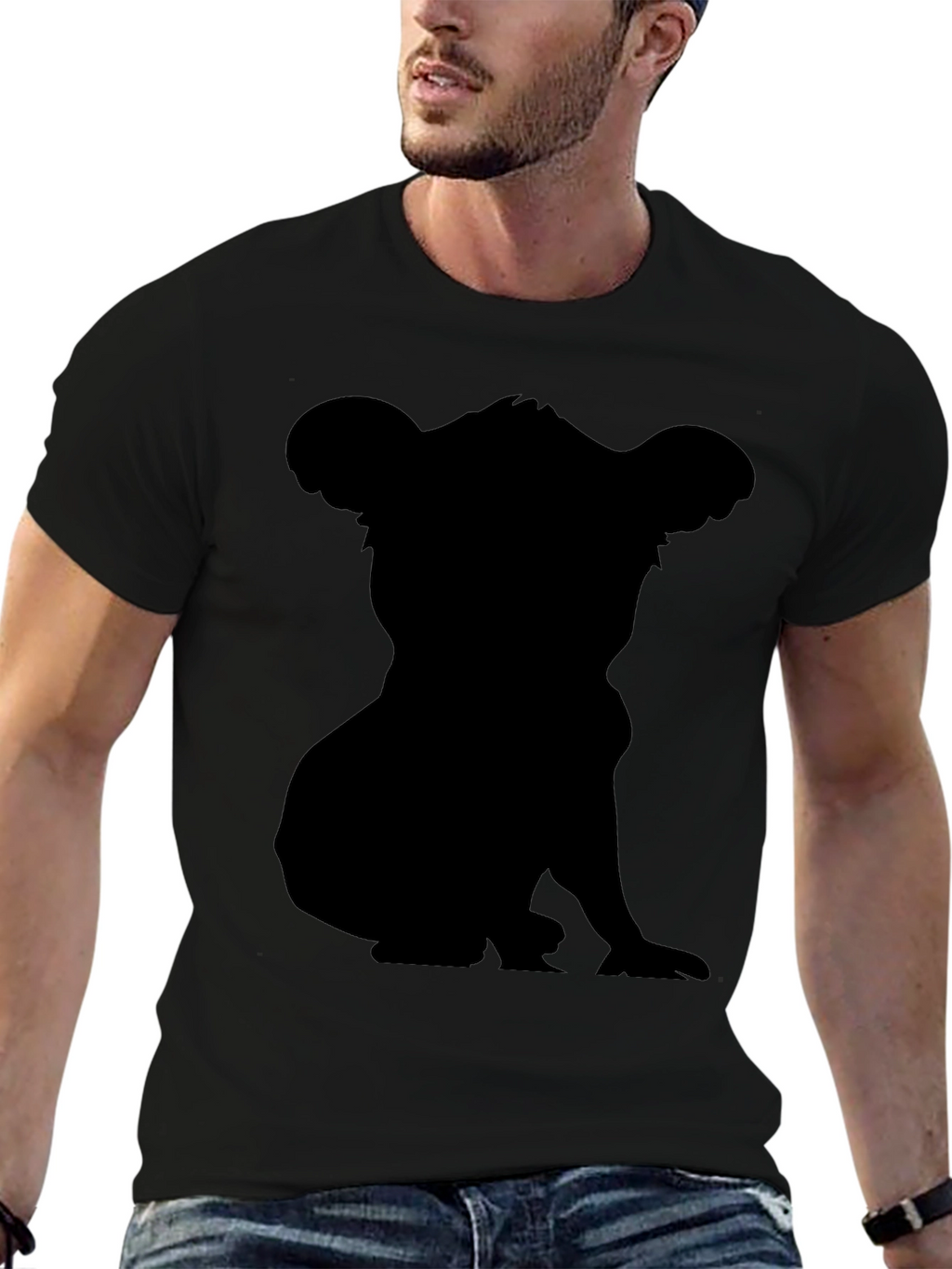 Koala Silhouette Graphic Tee - Soft Cotton Blend