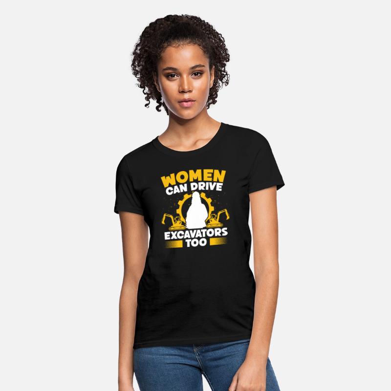 Excavator operator women can drive excavators