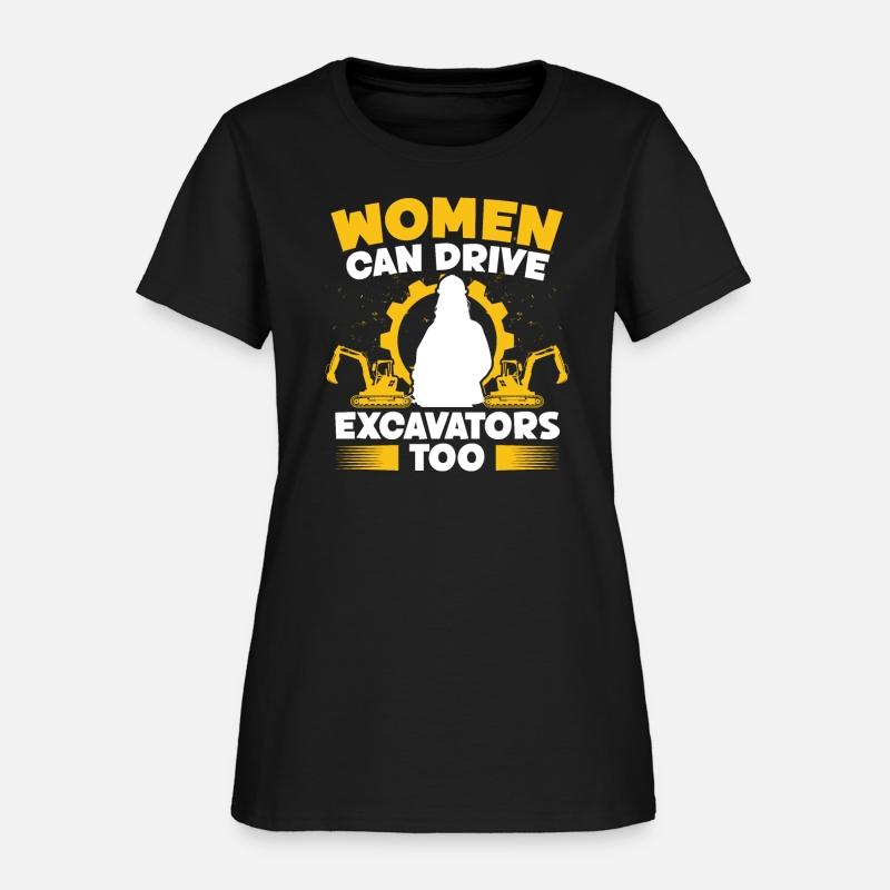 Excavator operator women can drive excavators