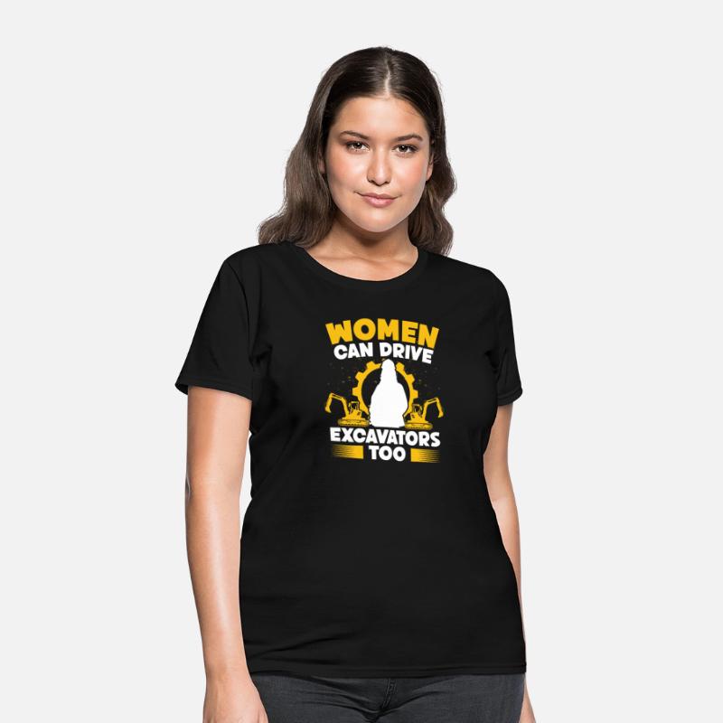 Excavator operator women can drive excavators
