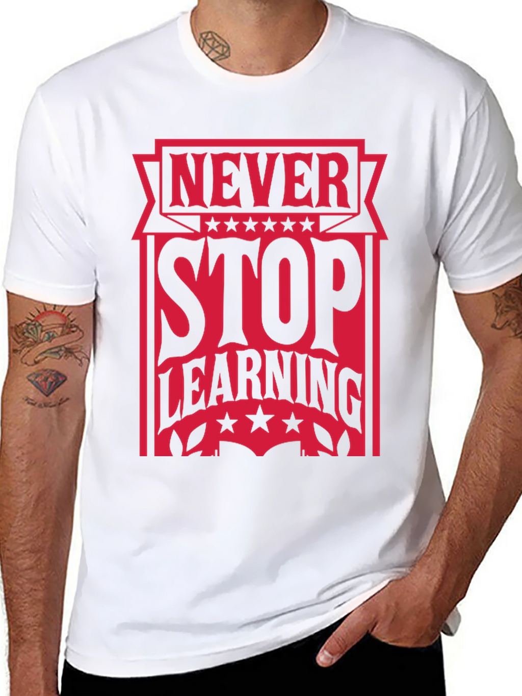 Never Stop Learning Graphic Tee