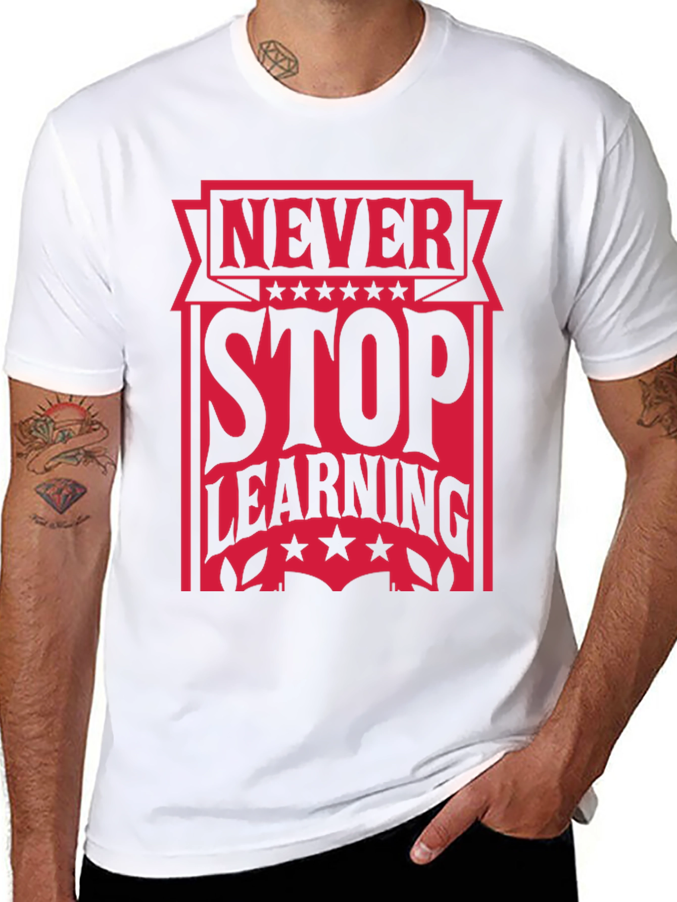 Never Stop Learning Graphic Tee