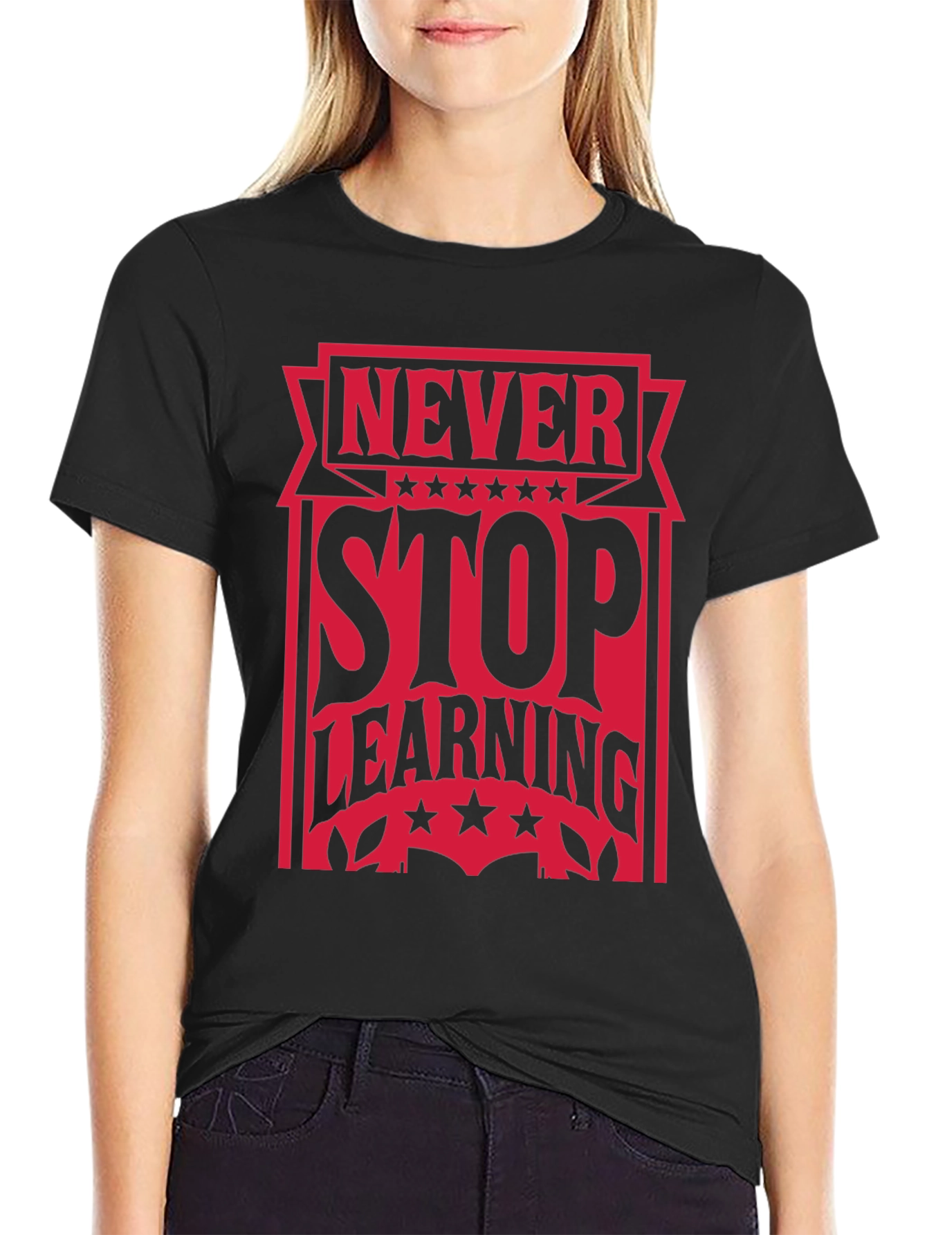 Never Stop Learning Graphic Tee
