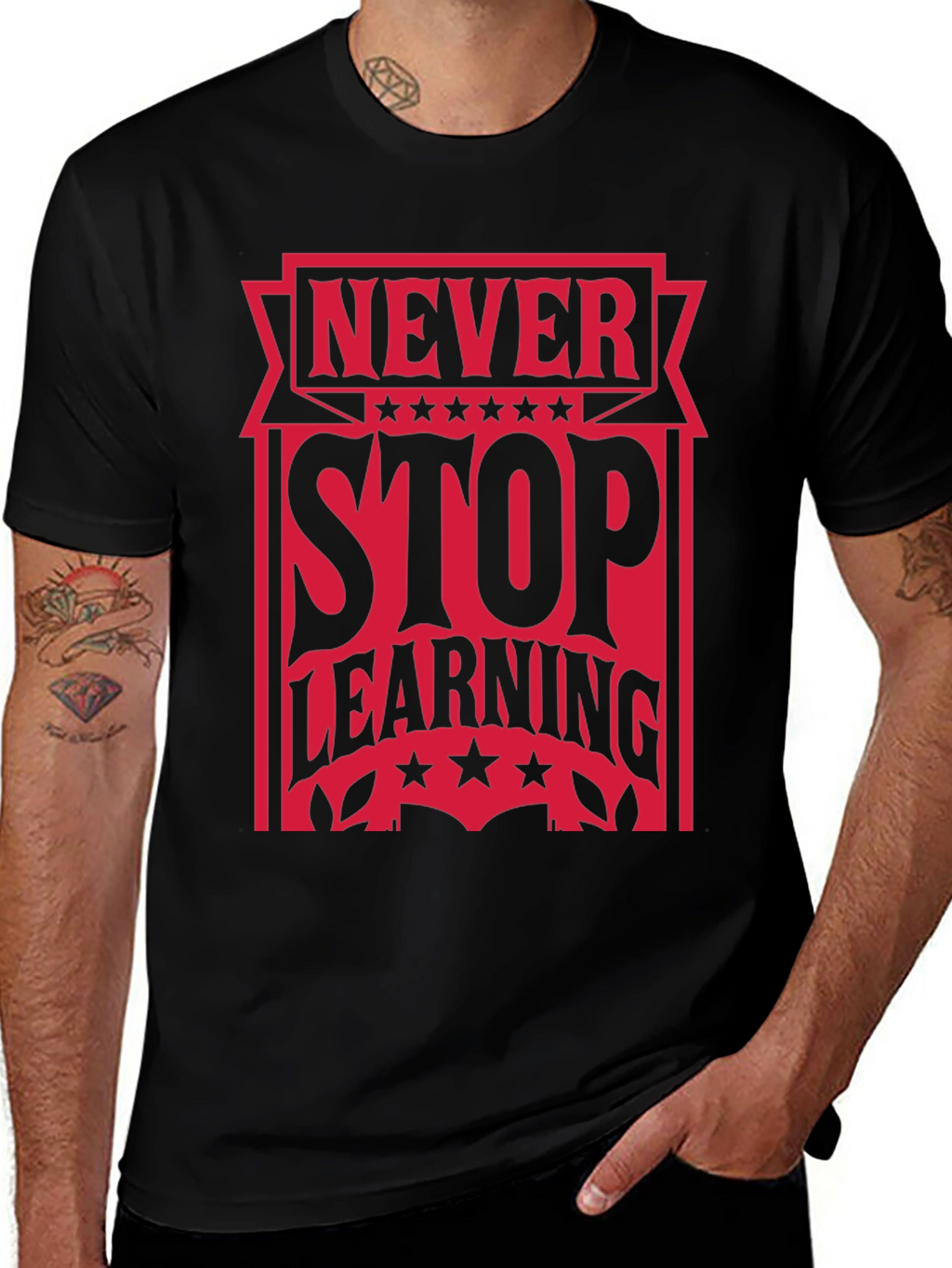 Never Stop Learning Graphic Tee
