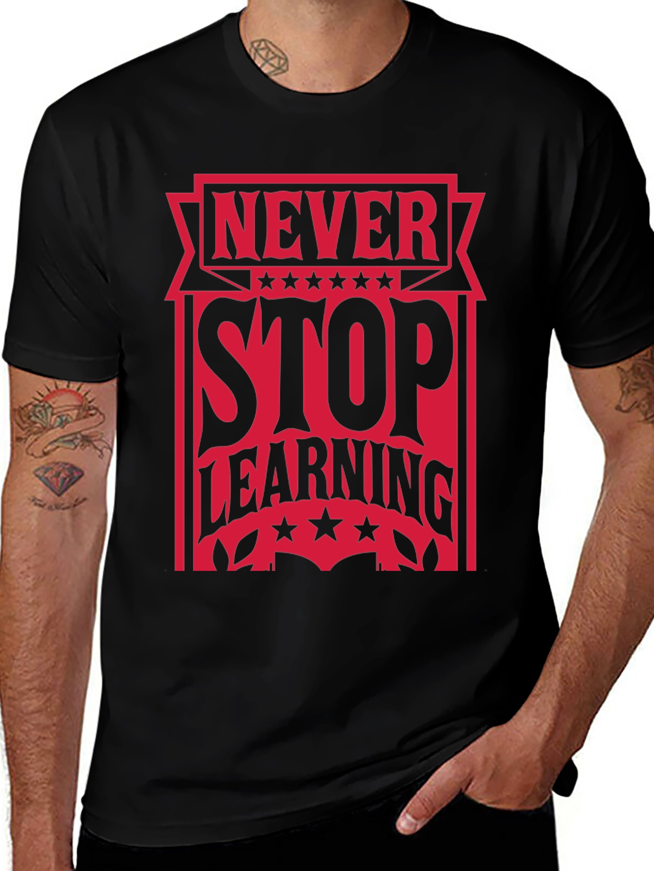 Never Stop Learning Graphic Tee