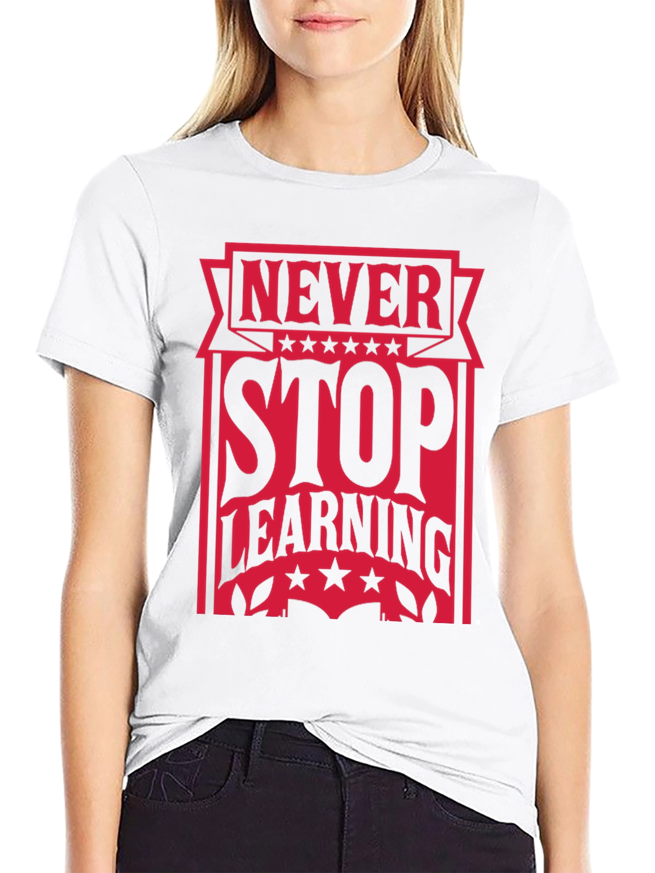 Never Stop Learning Graphic Tee