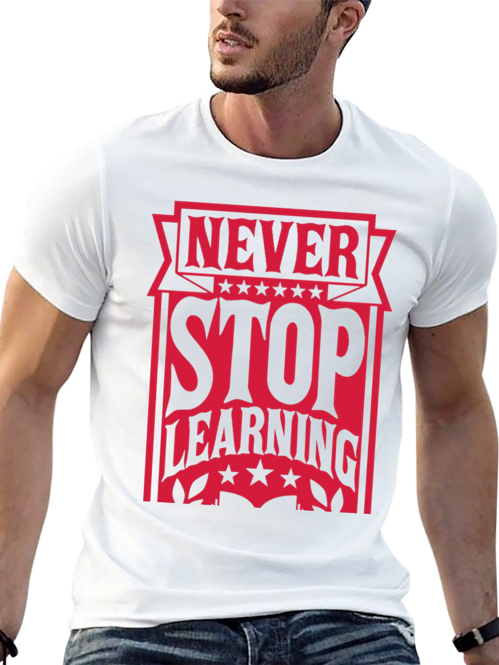 Never Stop Learning Graphic Tee