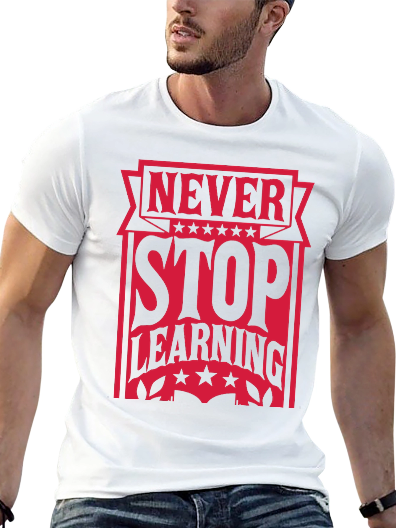 Never Stop Learning Graphic Tee