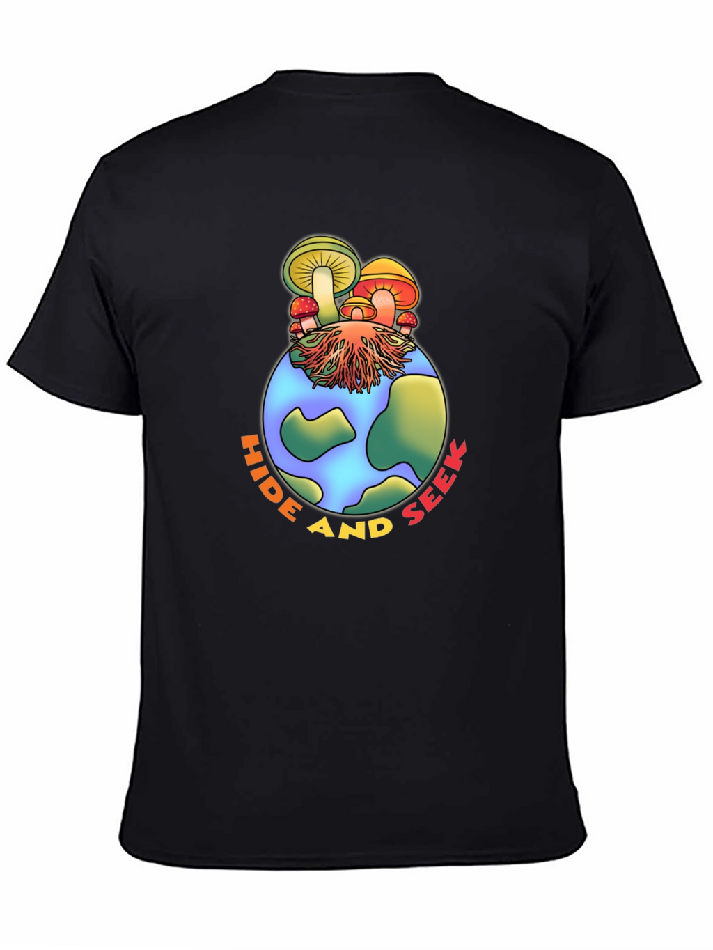 Hide and Seek Mushroom Earth Graphic Tee