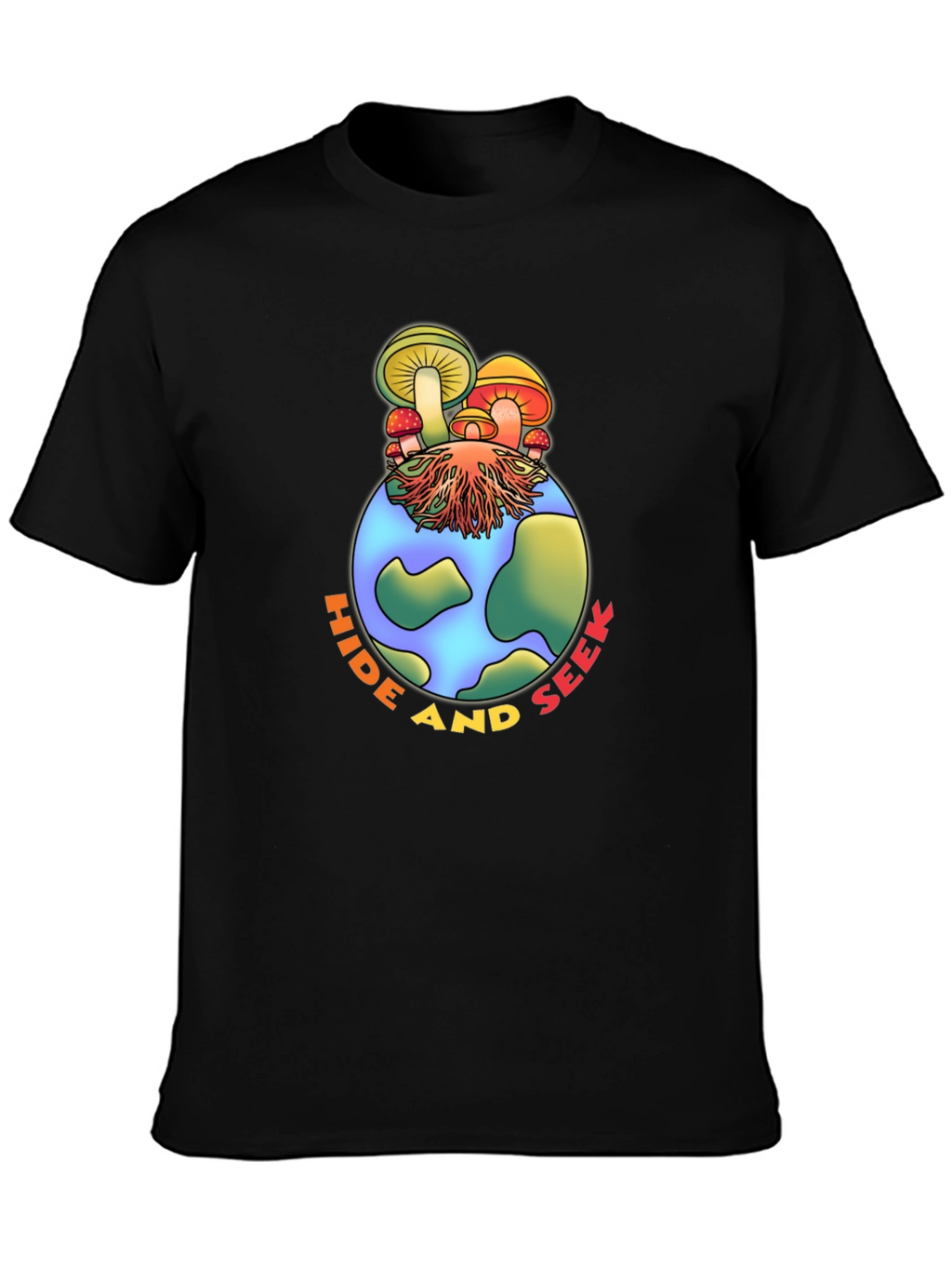 Hide and Seek Mushroom Earth Graphic Tee