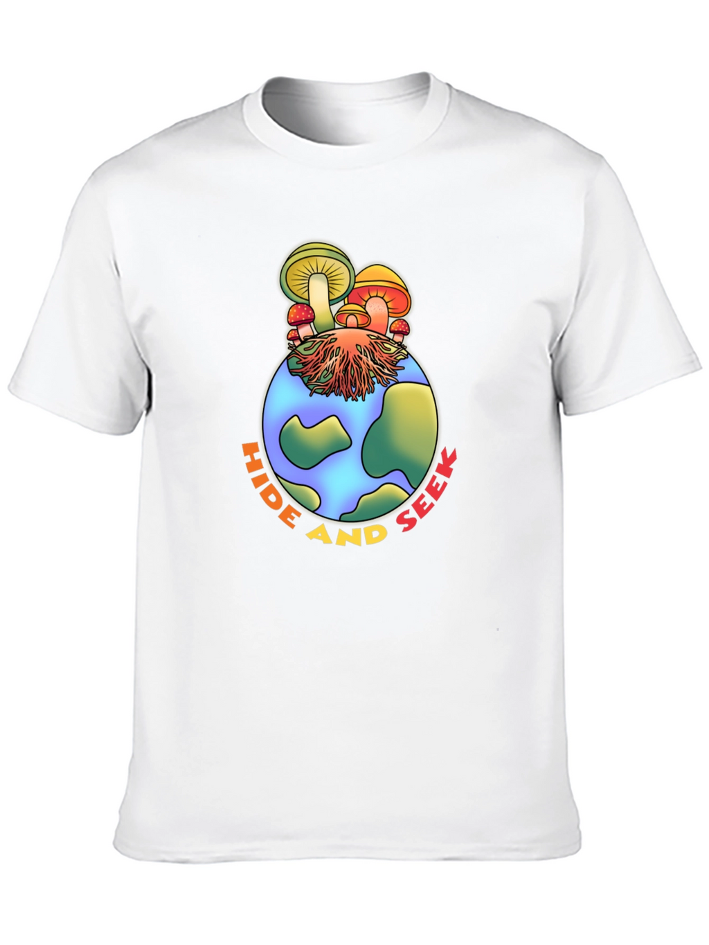 Hide and Seek Mushroom Earth Graphic Tee