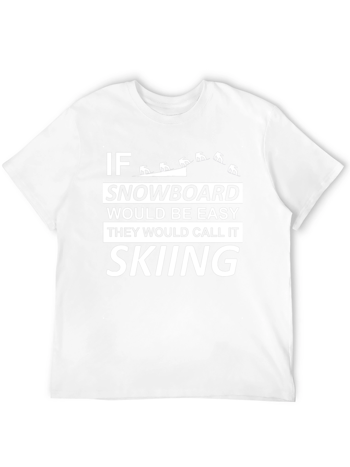 Snowboard vs Skiing Graphic Tee - Black