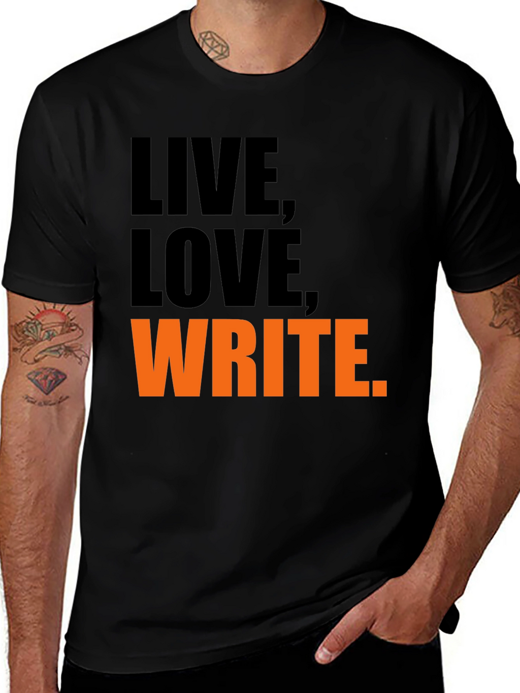 Live Love Write Graphic T-Shirt