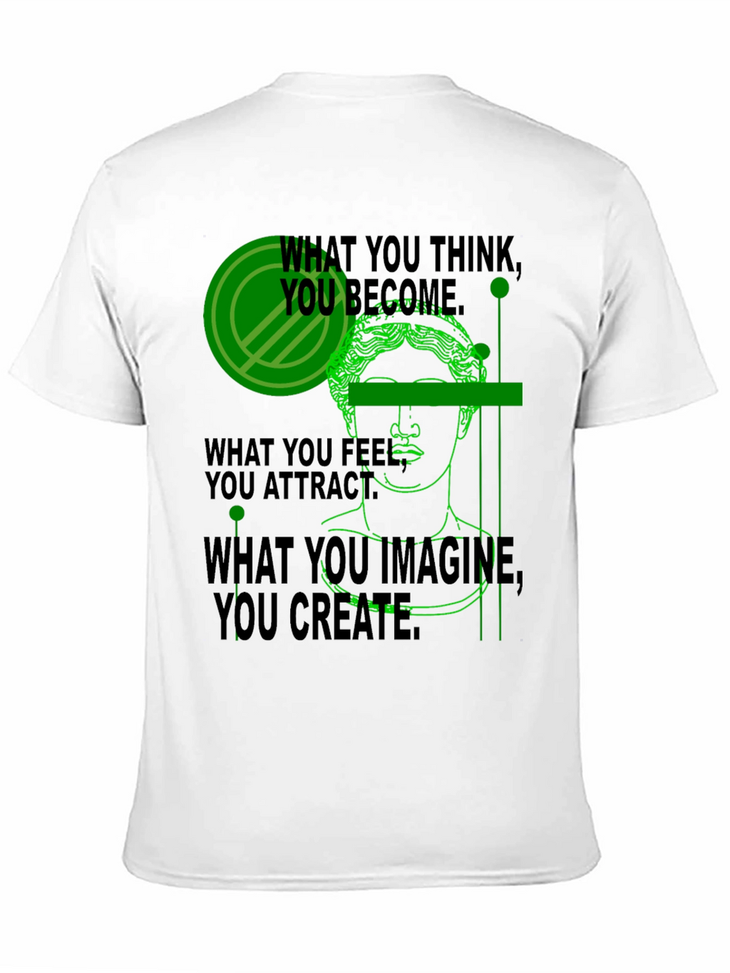 Philosophical Graphic Tee - Think Feel Imagine