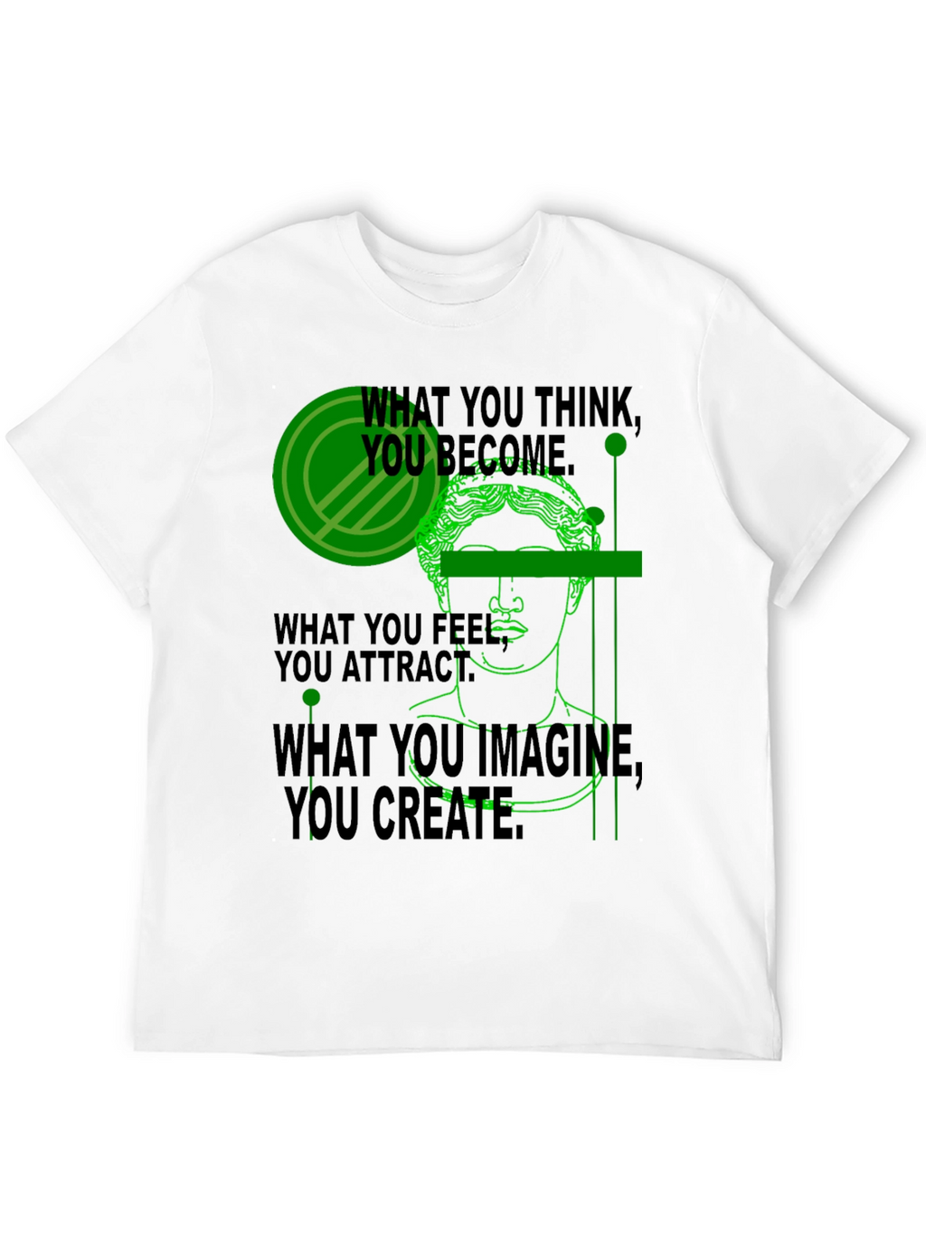 Philosophical Graphic Tee - Think Feel Imagine