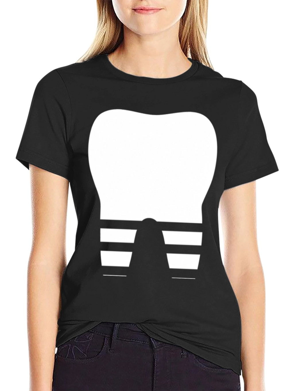 Dental Humor T-Shirt - Tooth with Braces Design