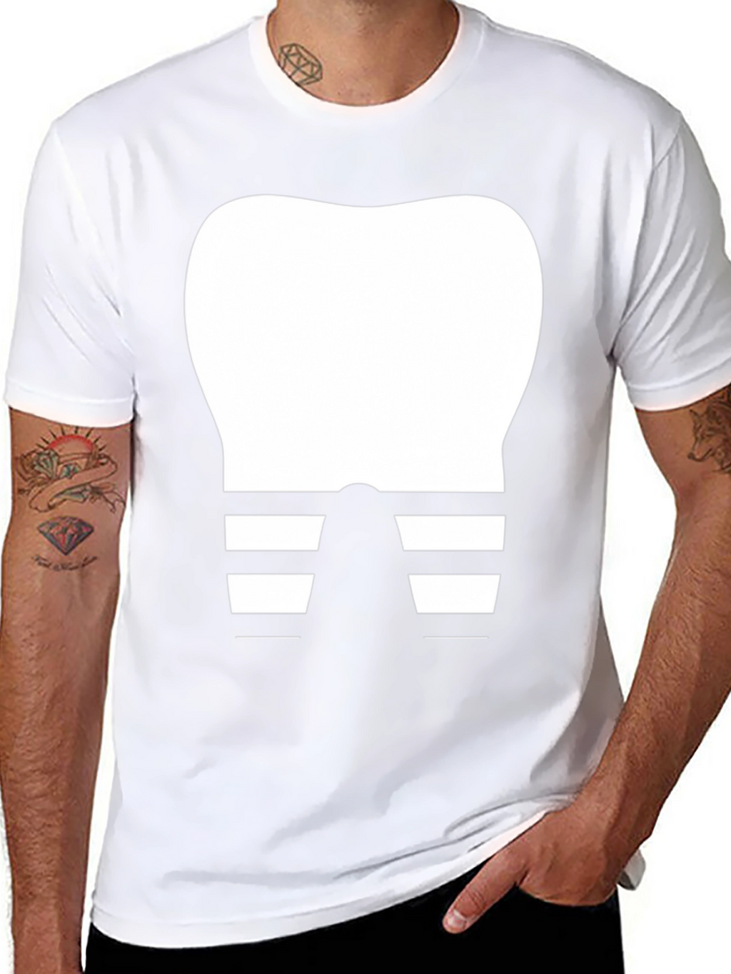 Dental Humor T-Shirt - Tooth with Braces Design
