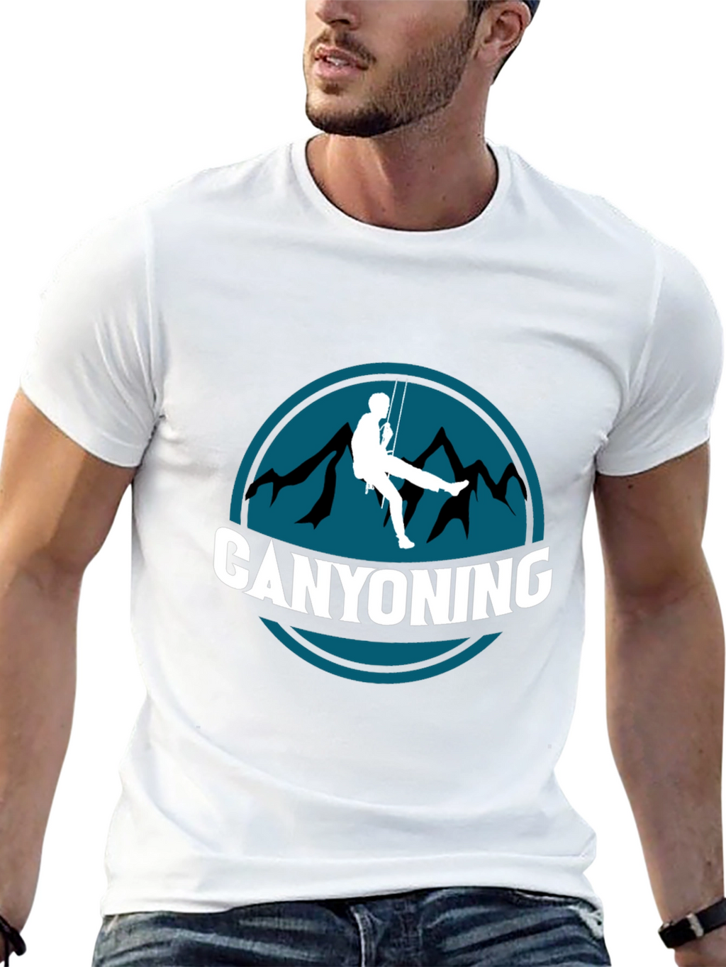 Canyoning Graphic Tee - Adventure Black T-Shirt