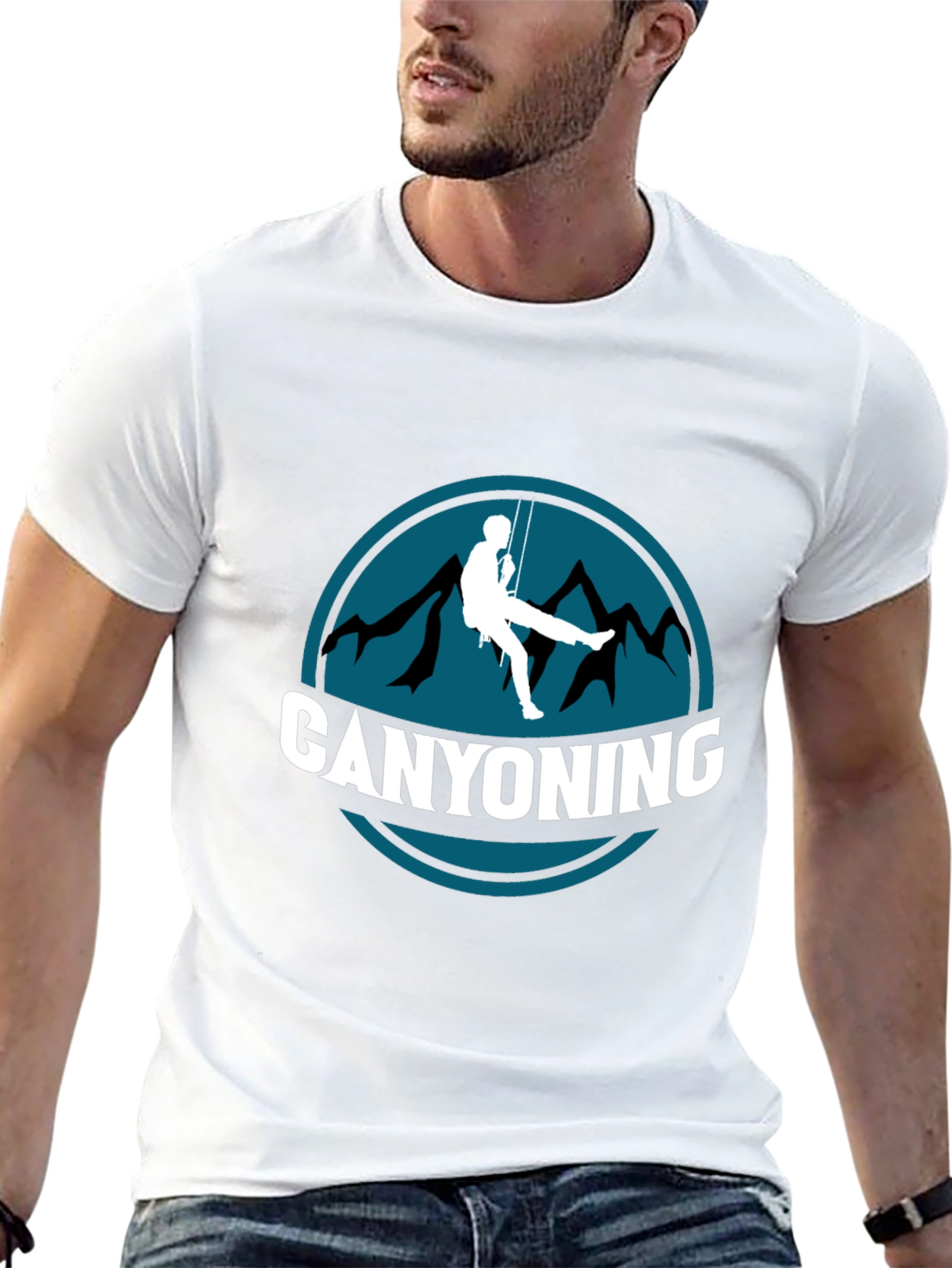 Canyoning Graphic Tee - Adventure Black T-Shirt