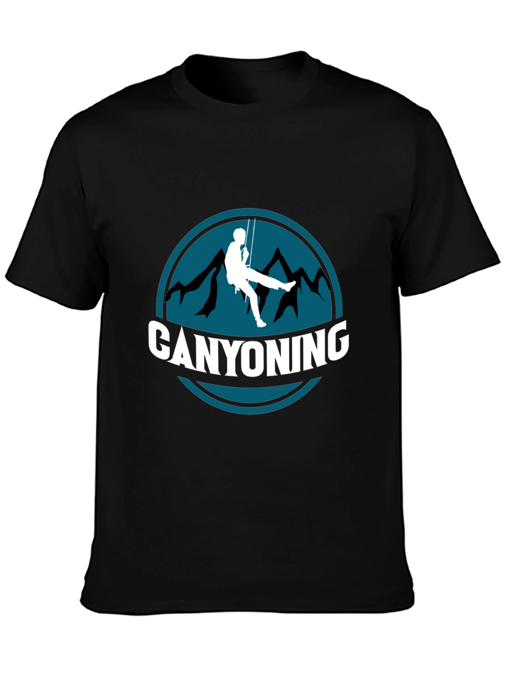Canyoning Graphic Tee - Adventure Black T-Shirt