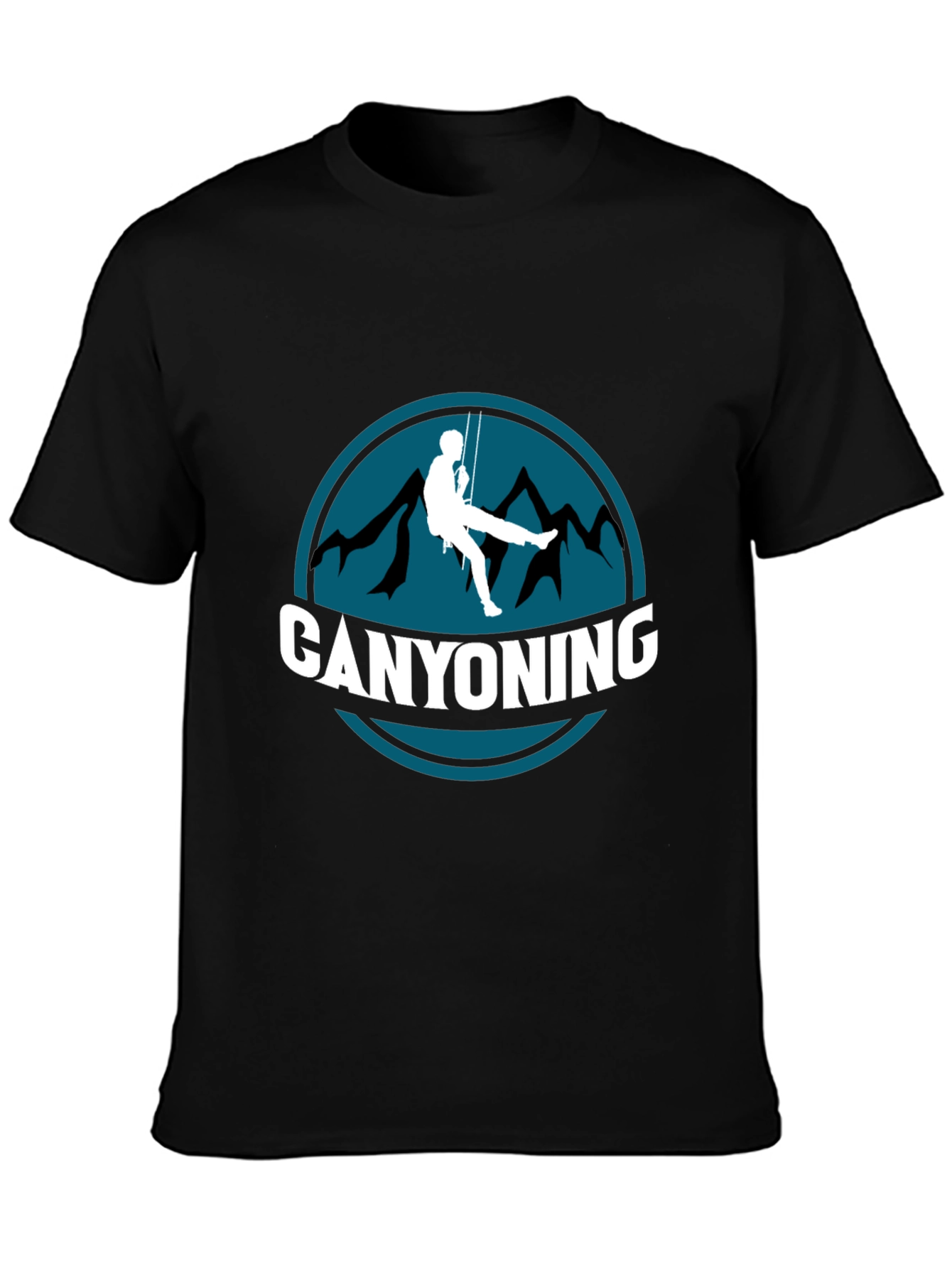 Canyoning Graphic Tee - Adventure Black T-Shirt