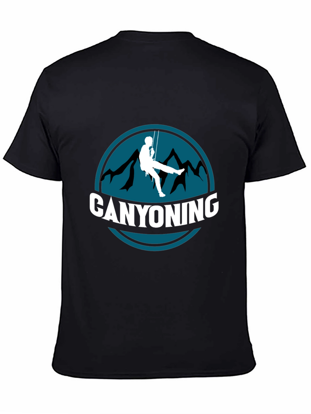 Canyoning Graphic Tee - Adventure Black T-Shirt