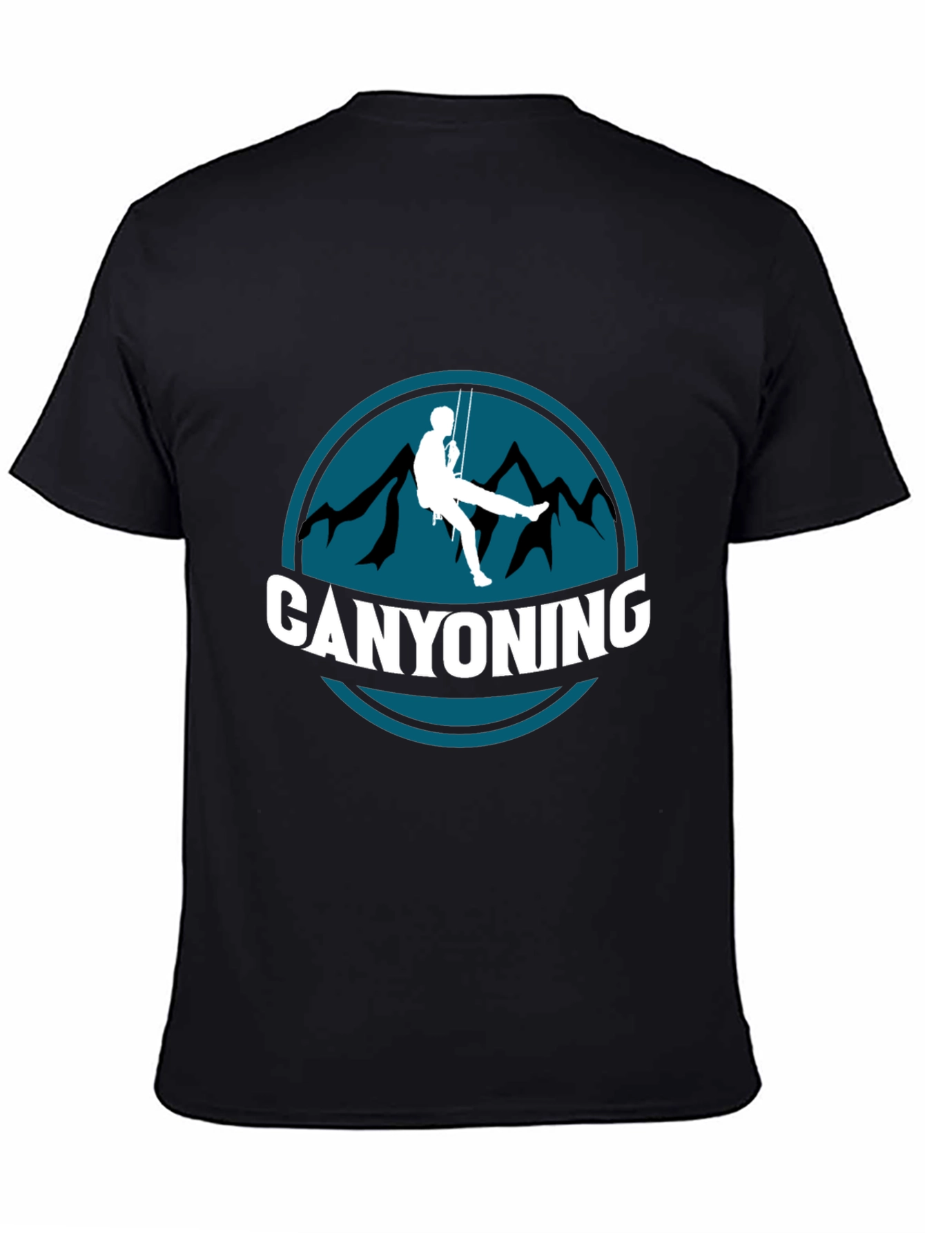 Canyoning Graphic Tee - Adventure Black T-Shirt