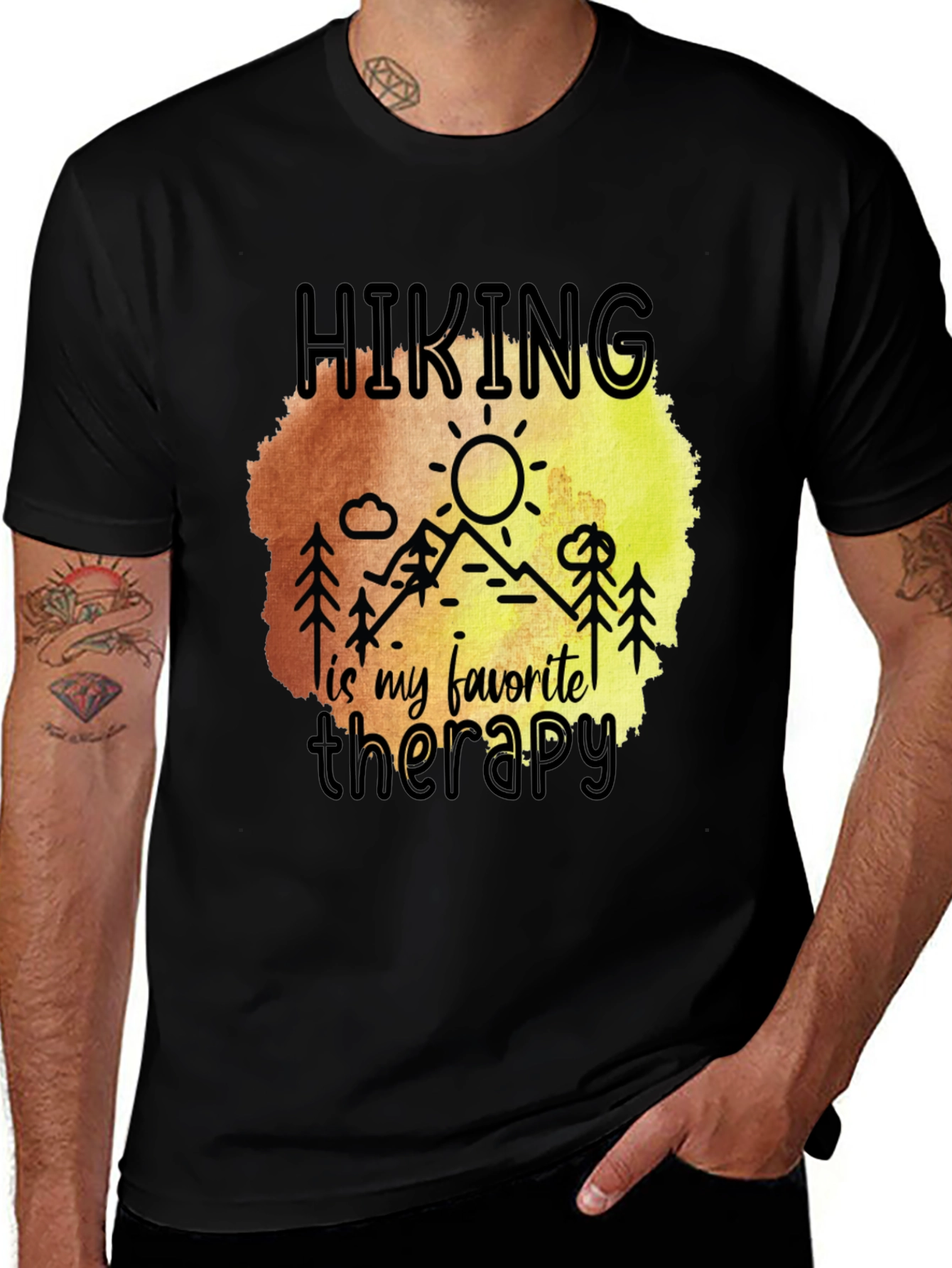 Hiking Therapy T-Shirt - Nature Lover Apparel