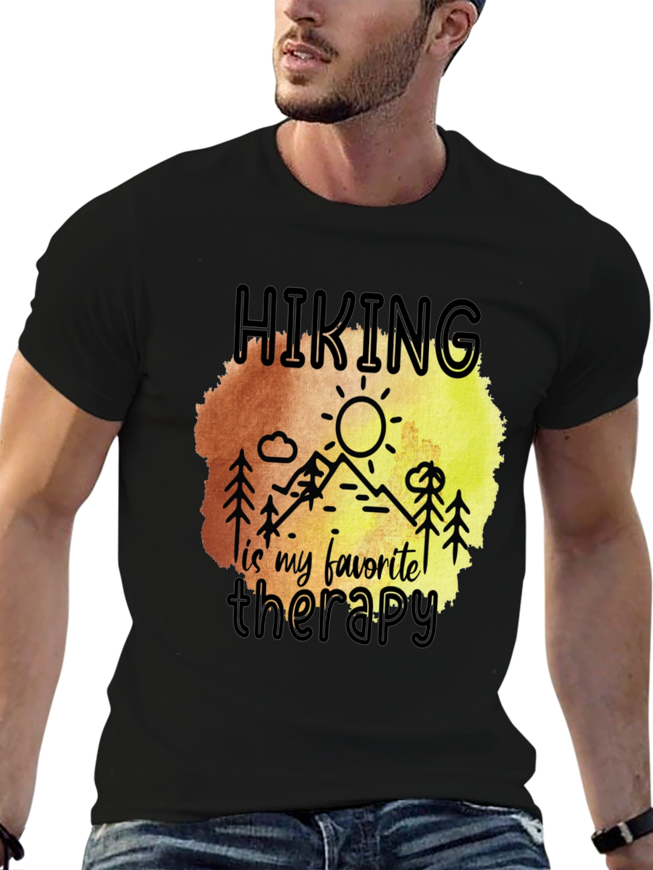 Hiking Therapy T-Shirt - Nature Lover Apparel