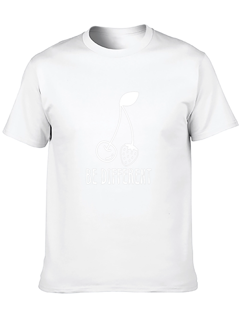 Be Different Tee: Cherry Strawberry Graphic T-Shirt