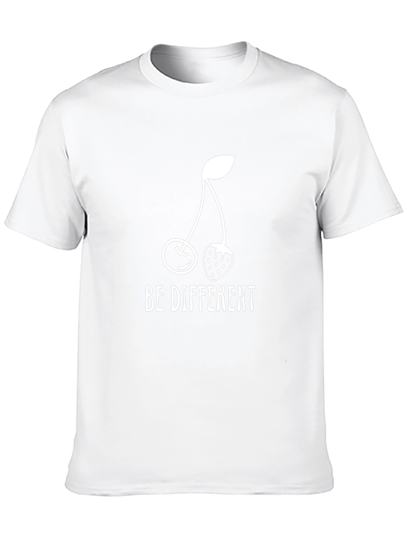 Be Different Tee: Cherry Strawberry Graphic T-Shirt