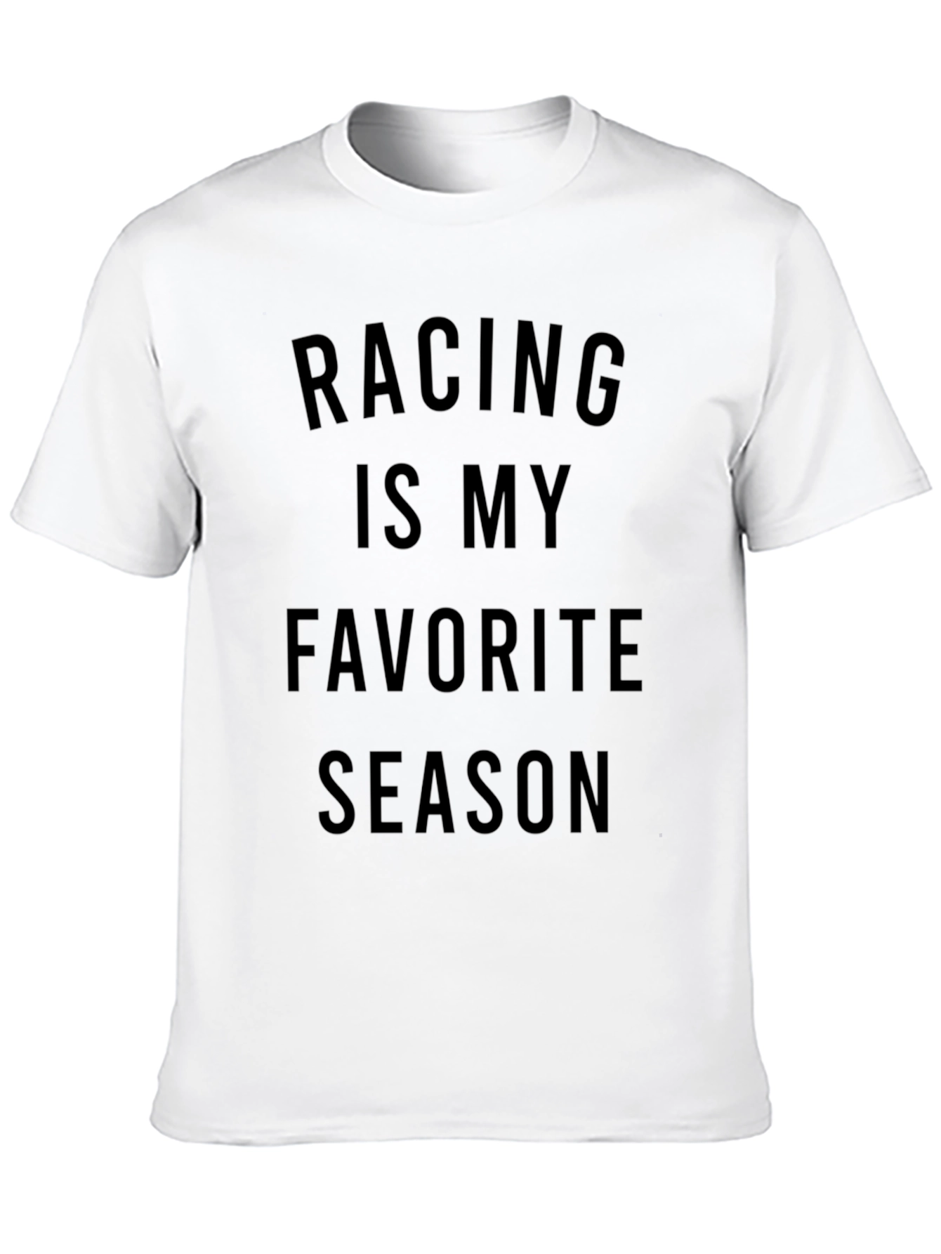 Racing Is My Favorite Season Black T-Shirt