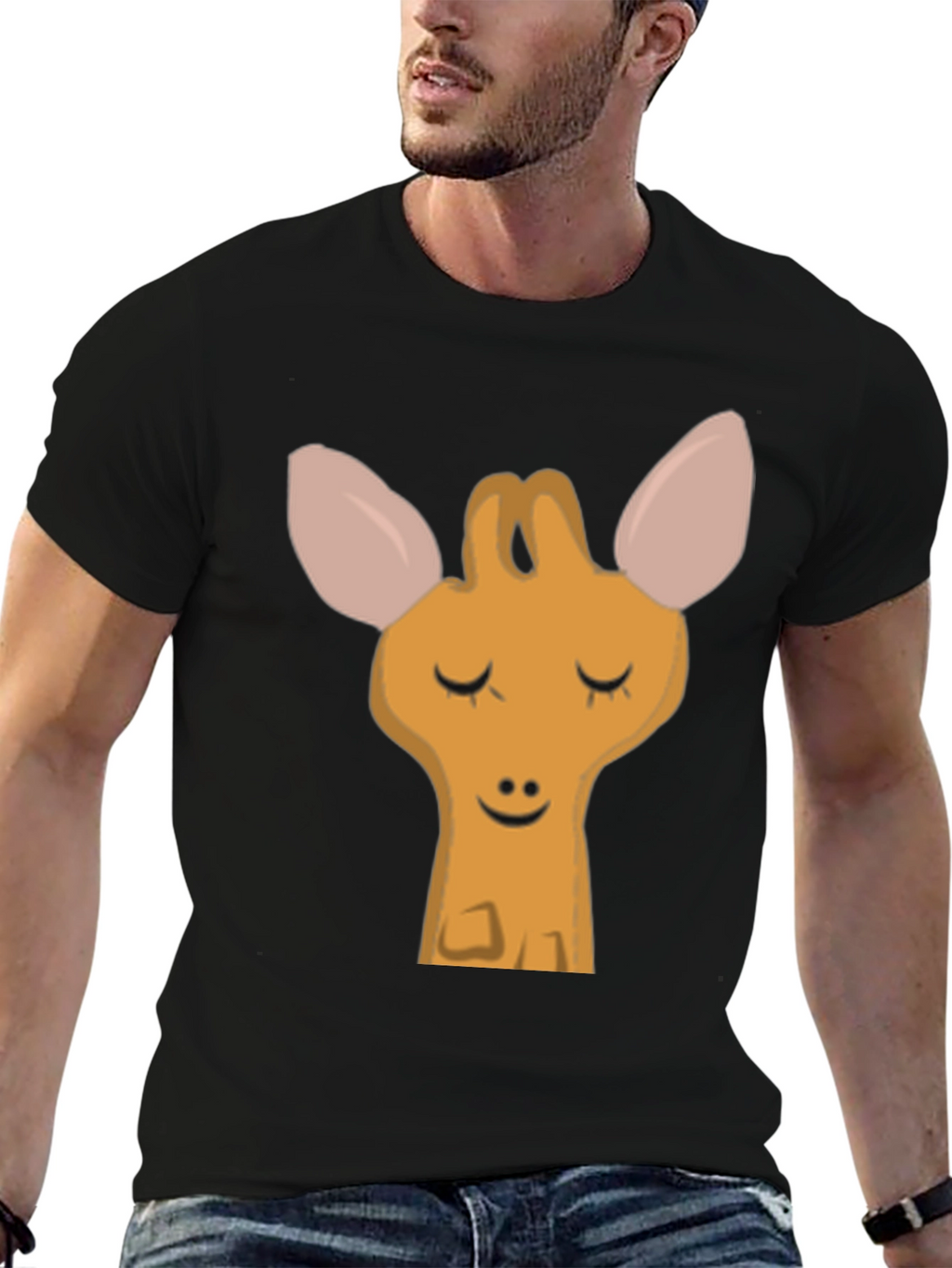 Cute Giraffe Graphic T-Shirt