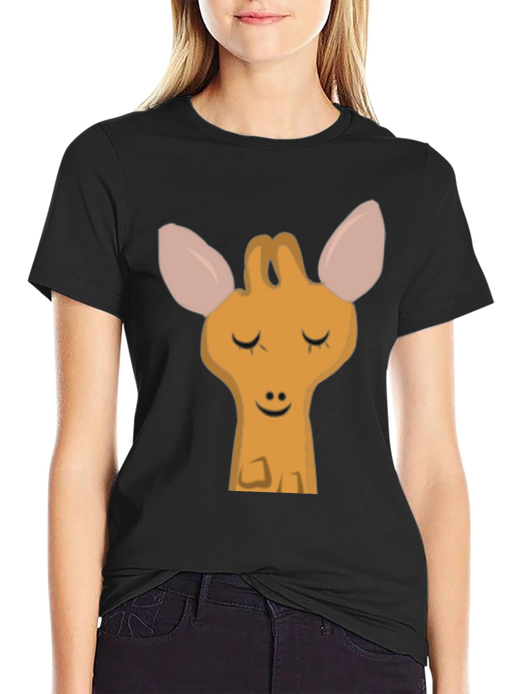 Cute Giraffe Graphic T-Shirt