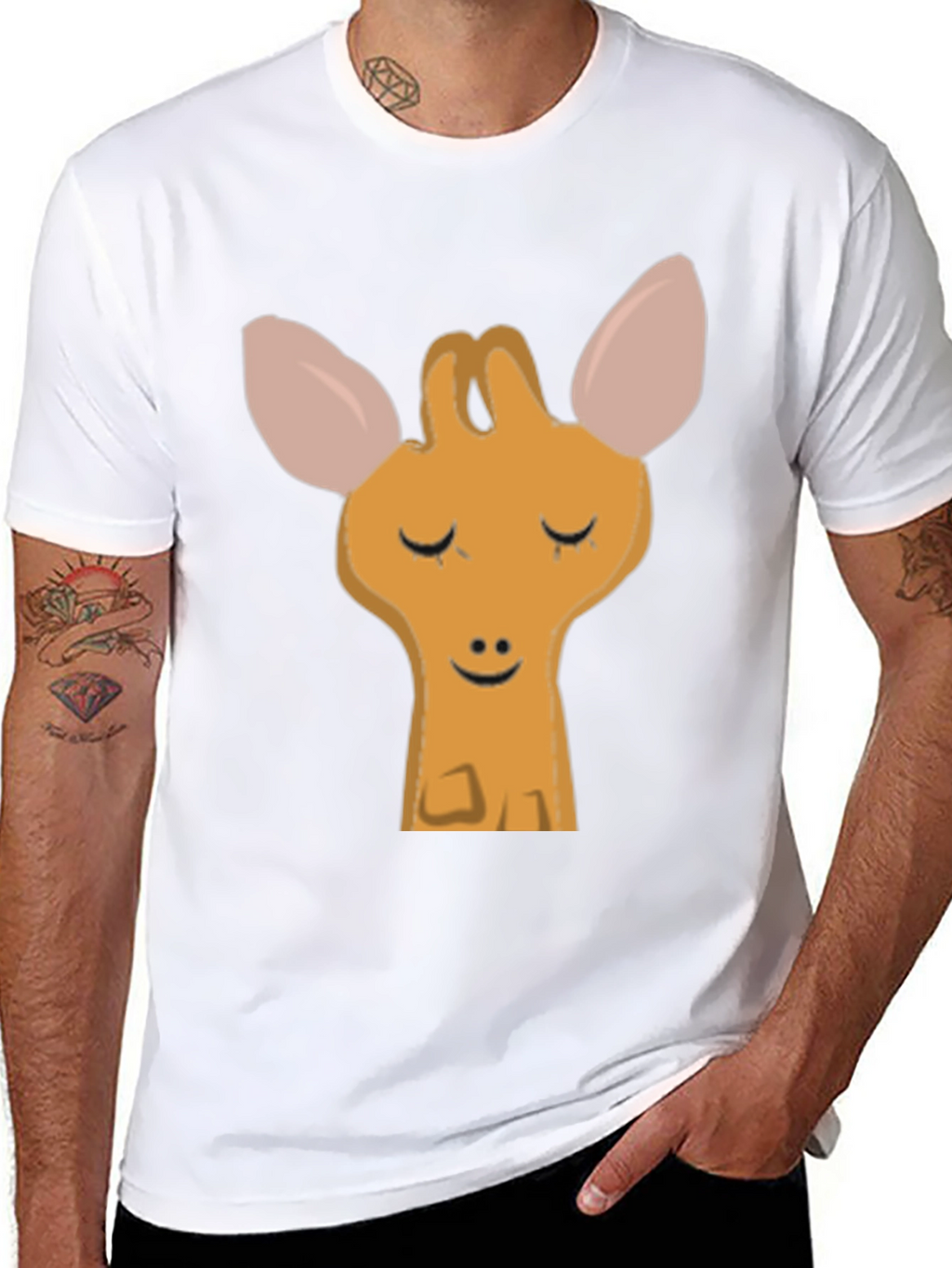 Cute Giraffe Graphic T-Shirt
