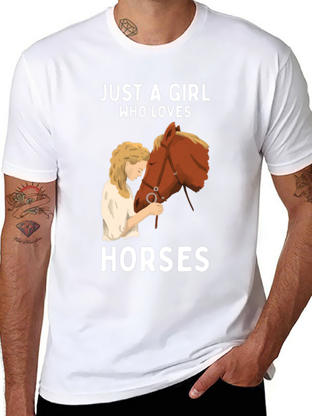 Girl Who Loves Horses T-Shirt