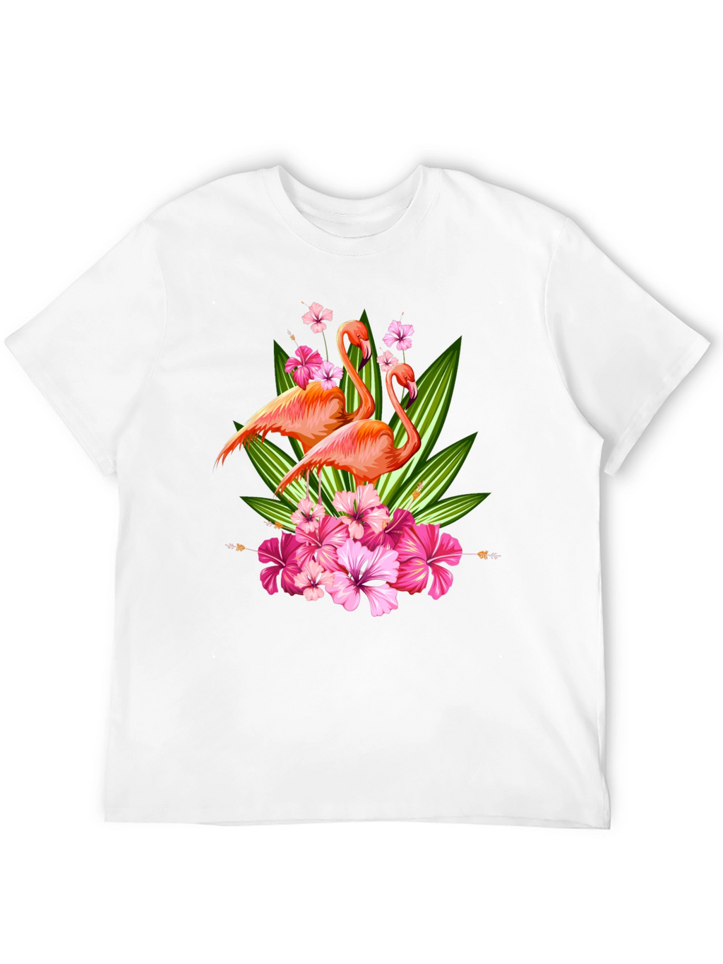 Flamingo Floral Graphic T-Shirt