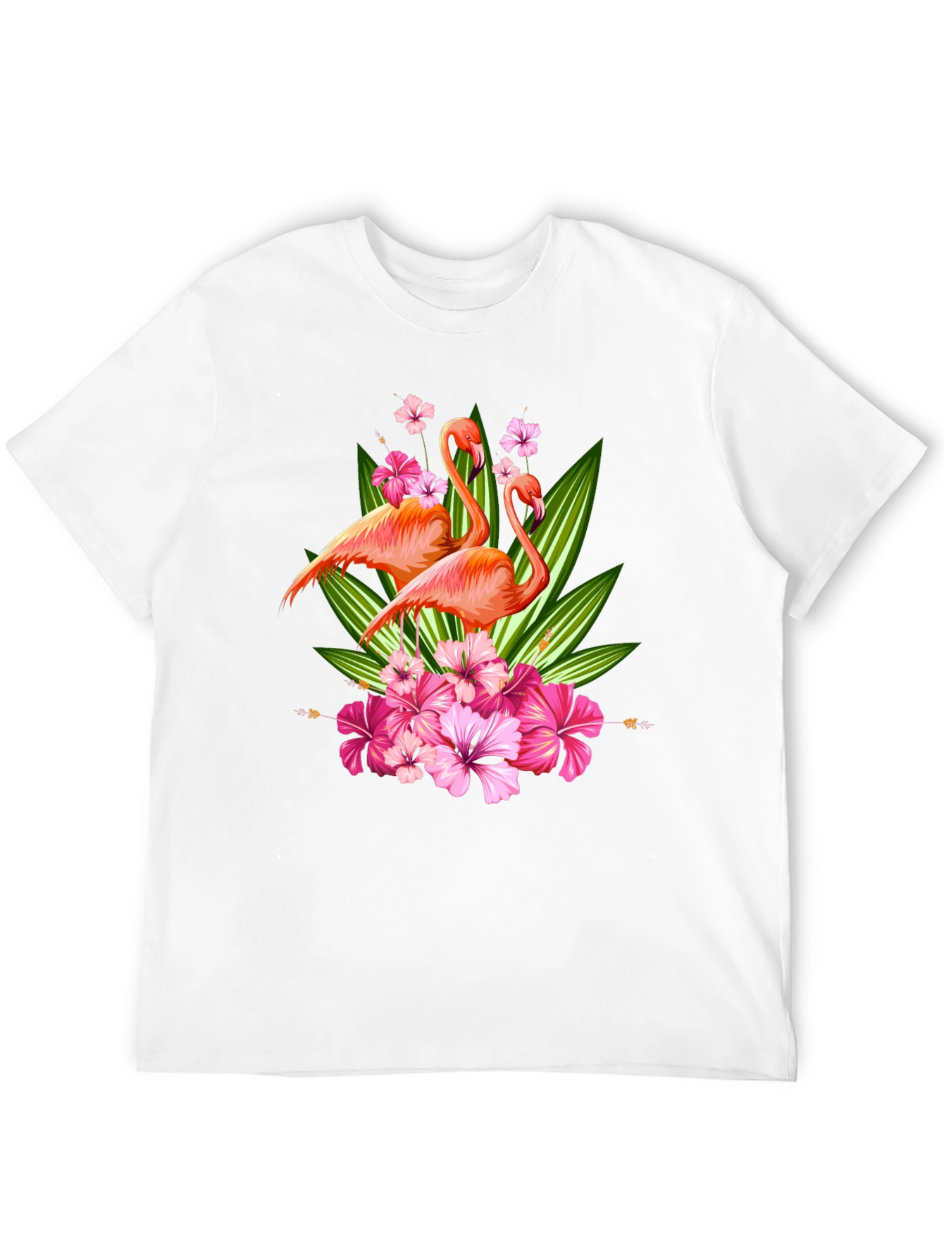 Flamingo Floral Graphic T-Shirt