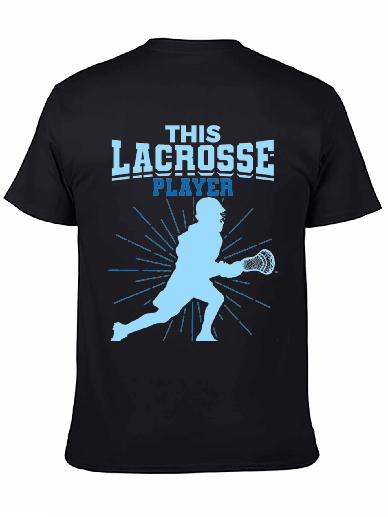 This Lacrosse Player Graphic Tee