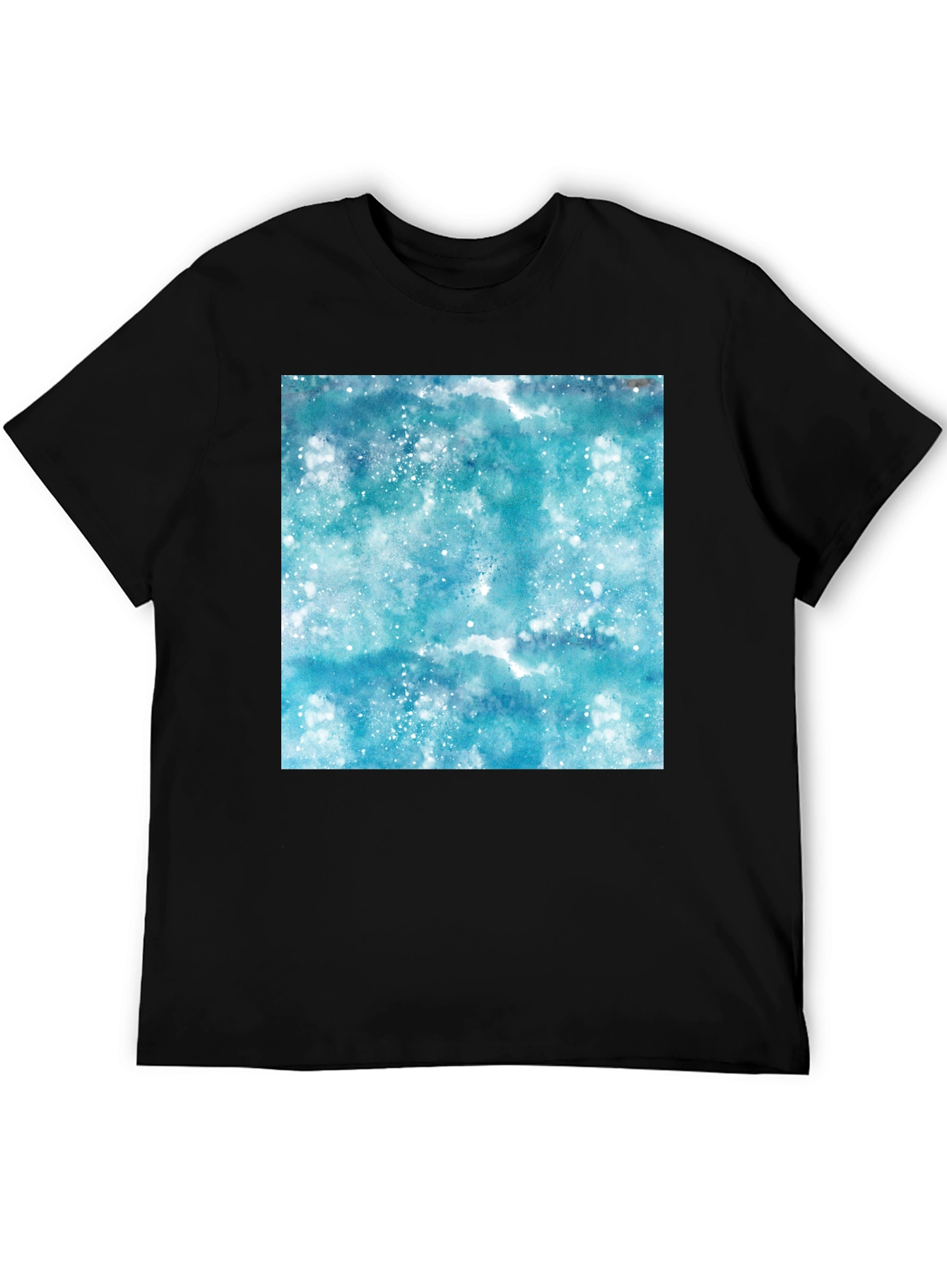 Watercolor Galaxy Print Tee - Modern Streetwear