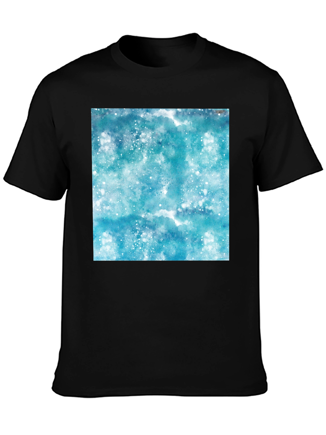 Watercolor Galaxy Print Tee - Modern Streetwear