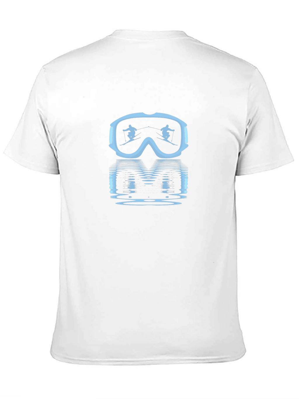 Ski Goggles Reflection Graphic Tee - Black