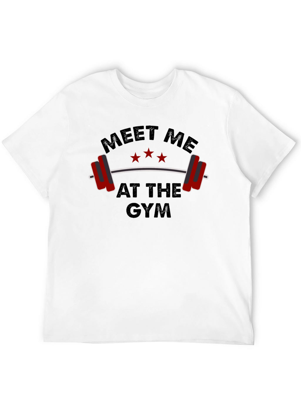 Meet Me At The Gym Black Graphic T-Shirt