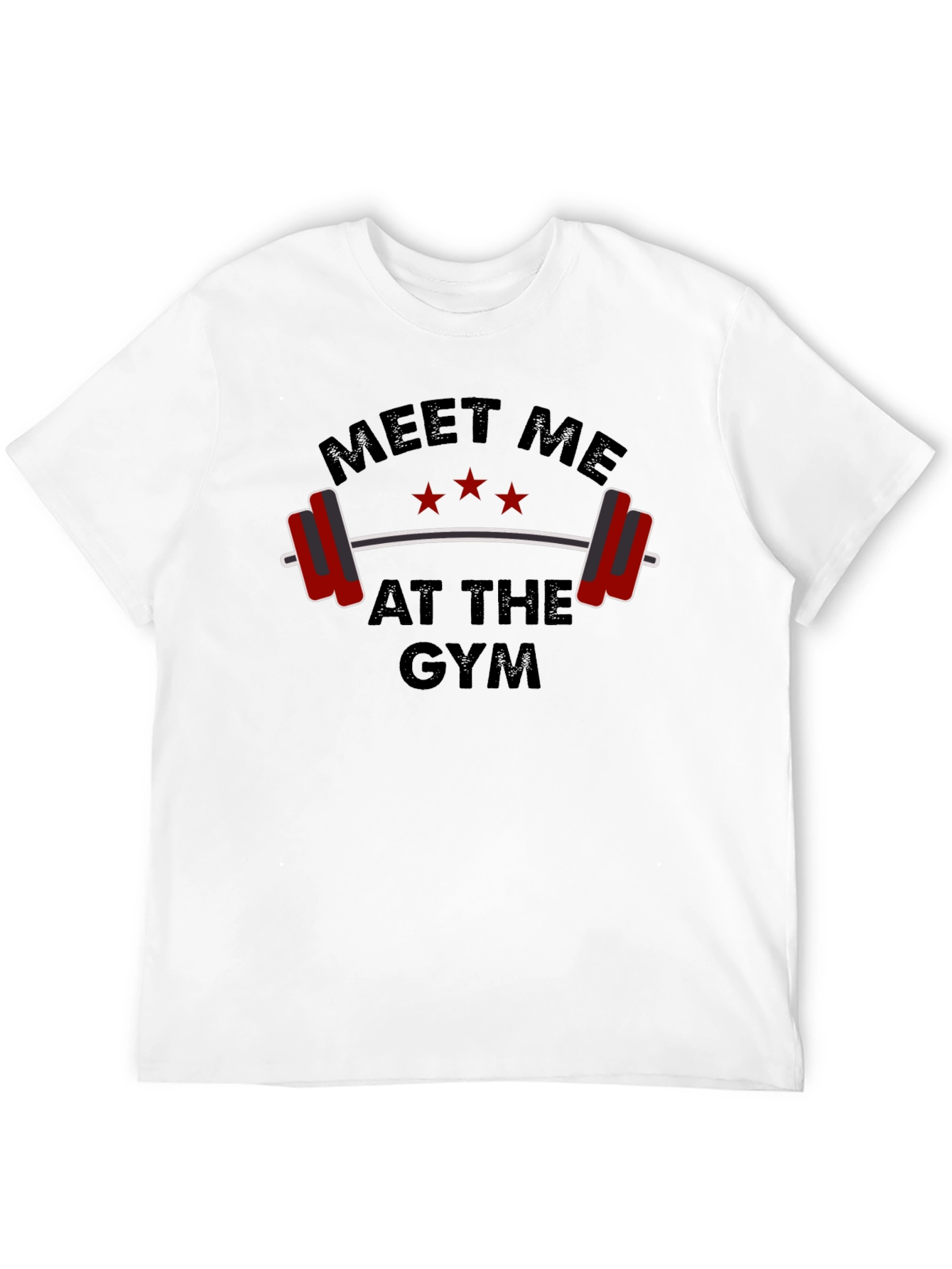 Meet Me At The Gym Black Graphic T-Shirt