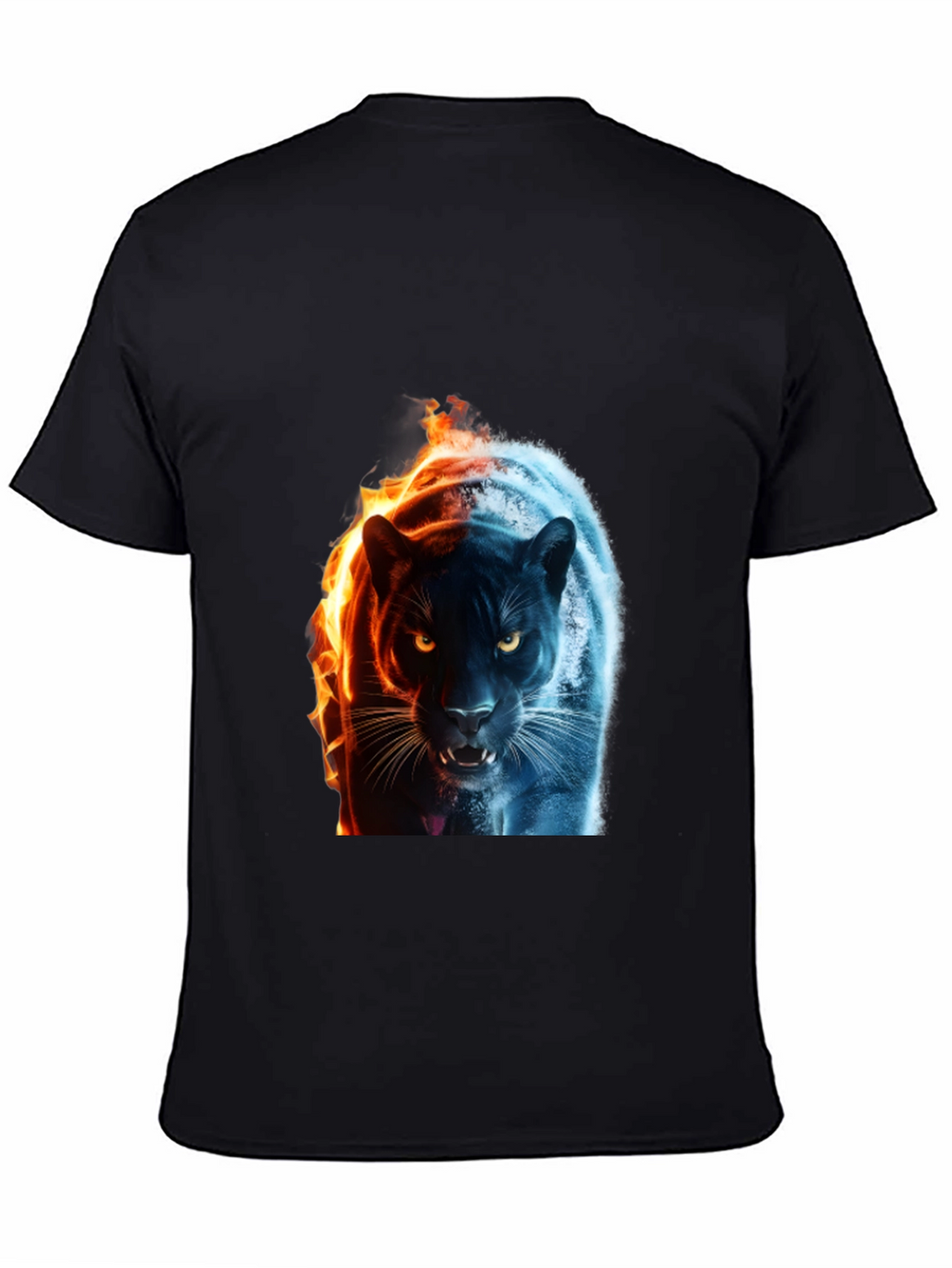 Fire and Ice Panther Graphic Tee
