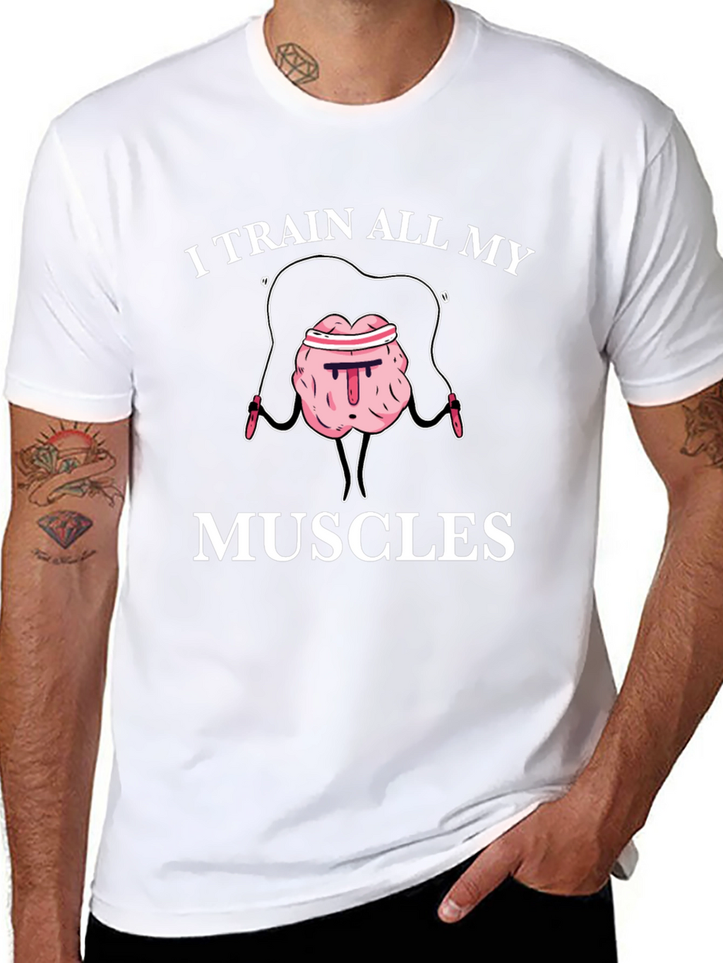Train All My Muscles Brain T-Shirt