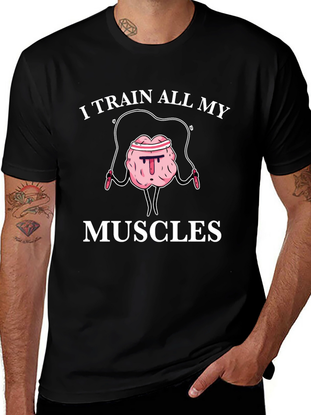 Train All My Muscles Brain T-Shirt