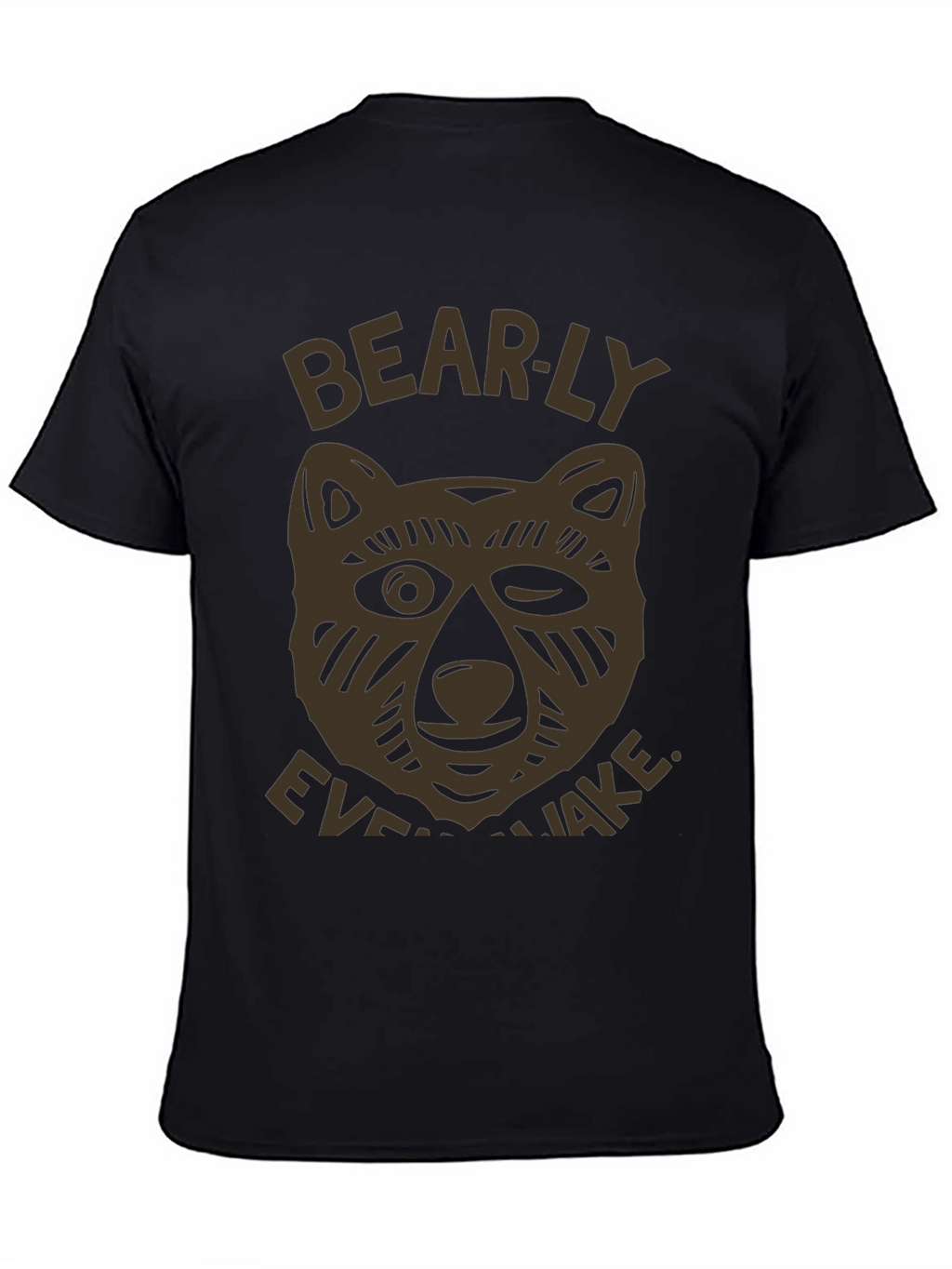 Bearly Awake Graphic T-Shirt - Mens Black Tee