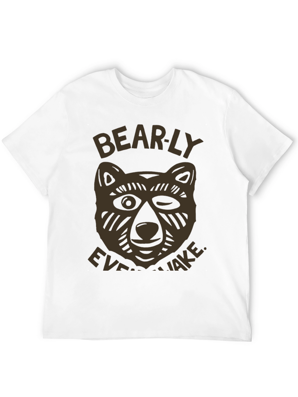 Bearly Awake Graphic T-Shirt - Mens Black Tee